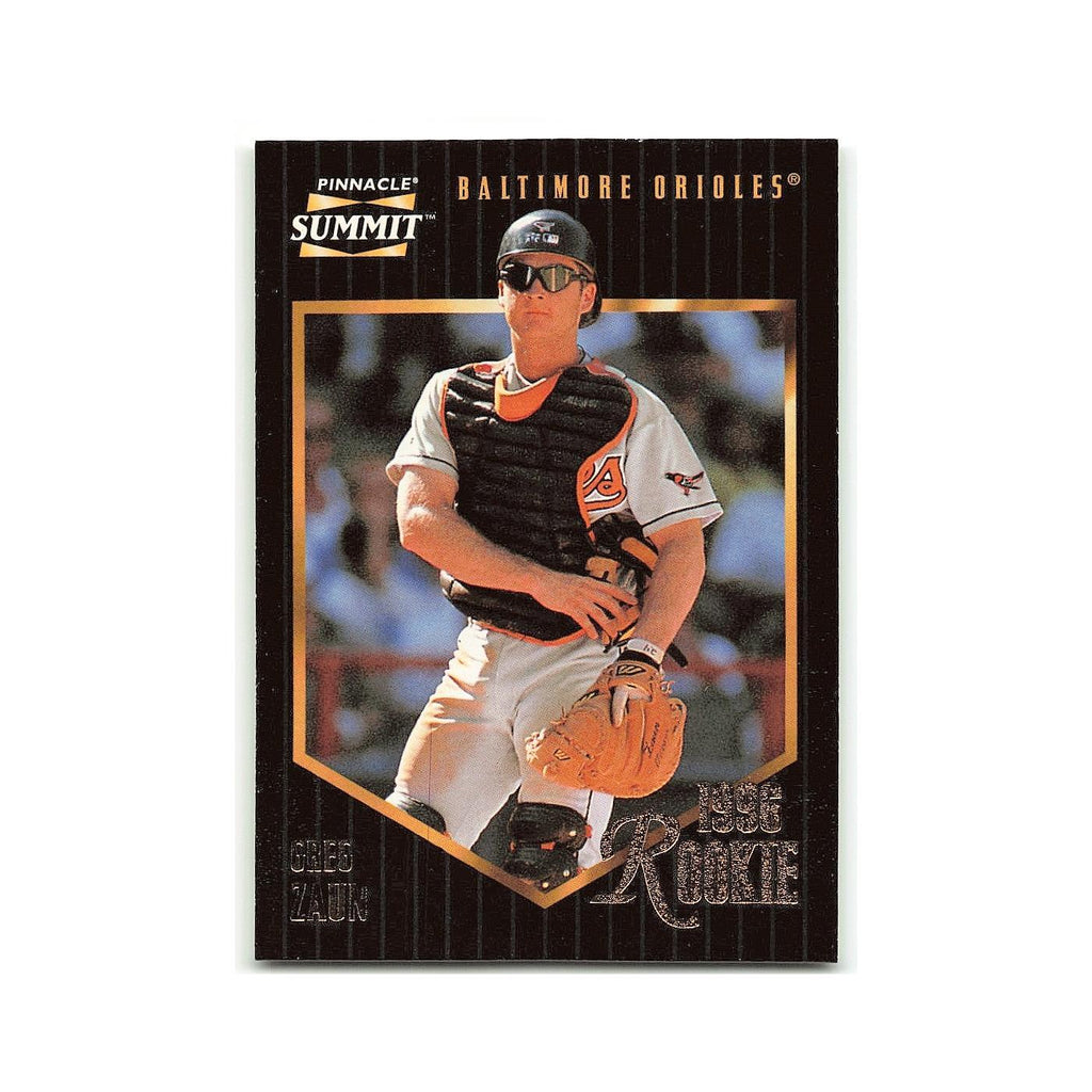Gregg Zaun Rookie 1996 Pinnacle Summit #167 Baltimore Orioles Baseball Card NM