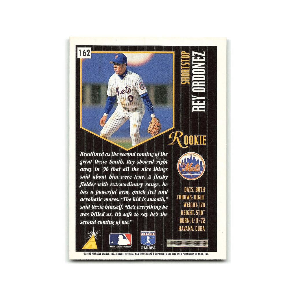 Rey Ordonez Rookie 1996 Pinnacle Summit #162 New York Mets Baseball Card NM