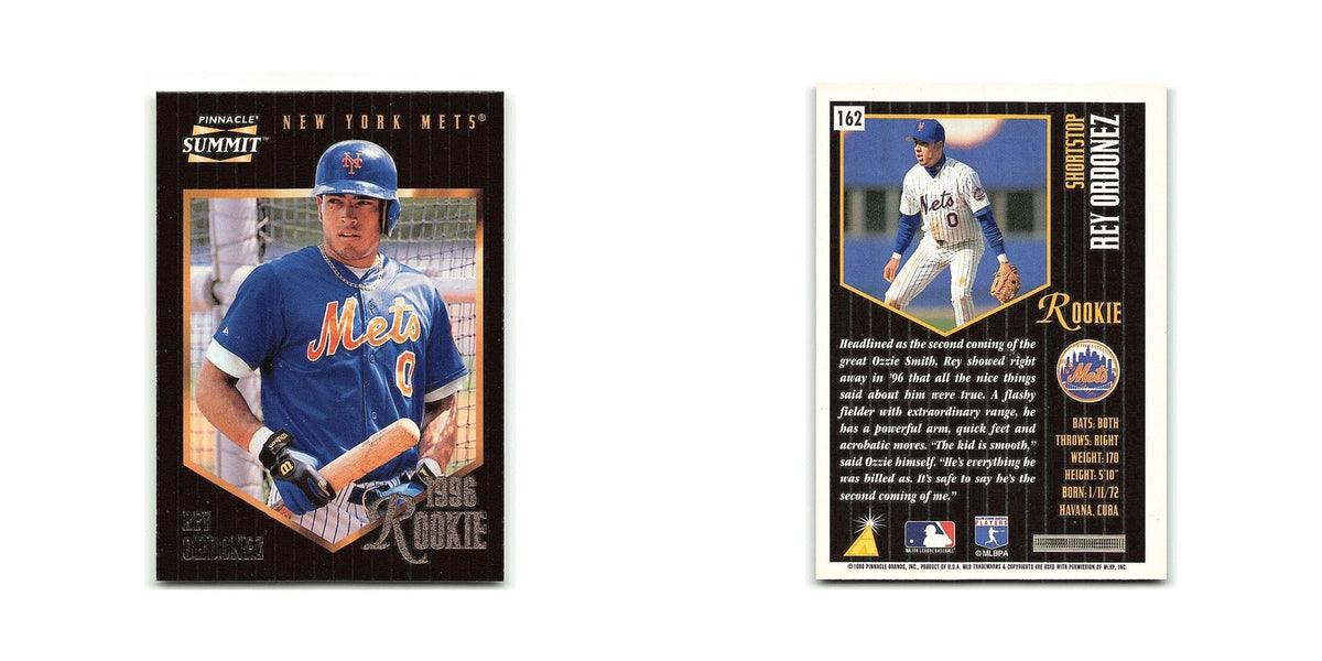 Rey Ordonez Rookie 1996 Pinnacle Summit #162 New York Mets Baseball Card NM