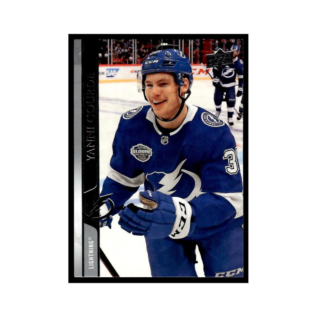 Yanni Gourde 2020 Upper Deck #160 Tampa Bay Lightning Hockey Card NM