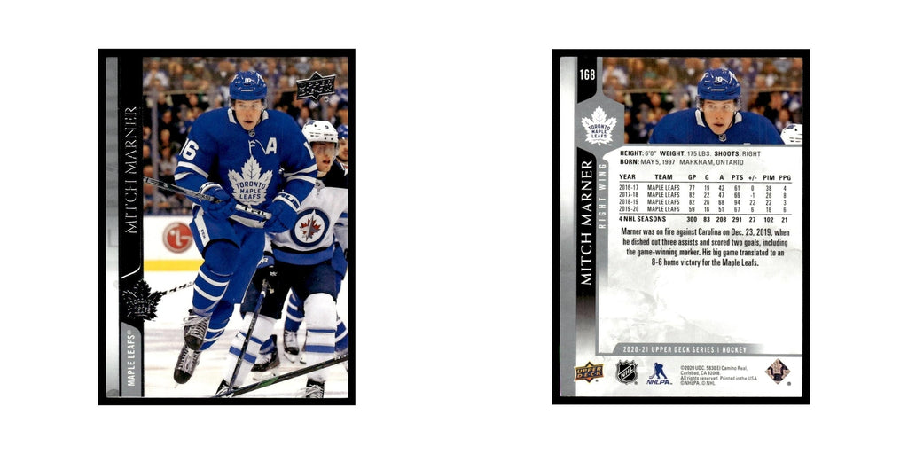Mitch Marner 2020 Upper Deck #168 Toronto Maple Leafs Hockey Card NM