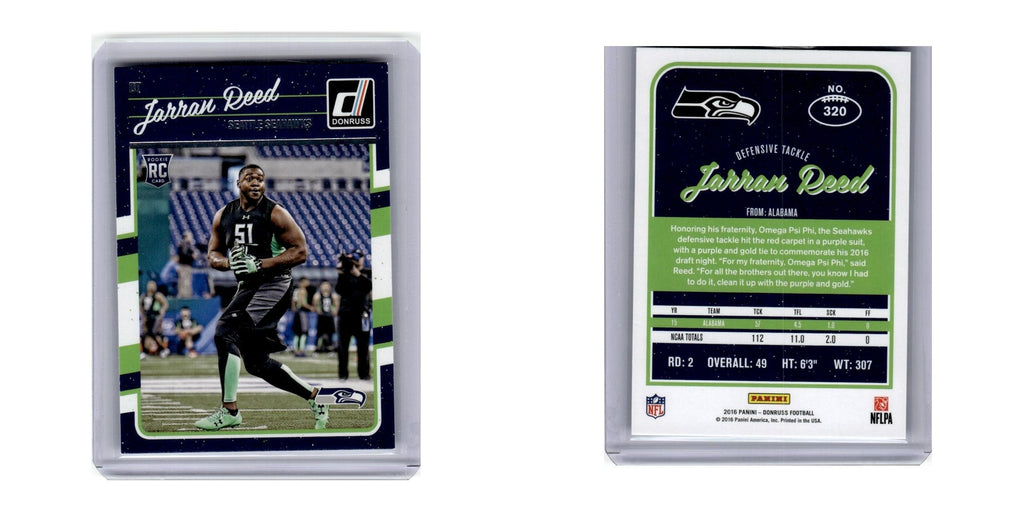 2016 Donruss Jarran Reed RC Seahawks #320