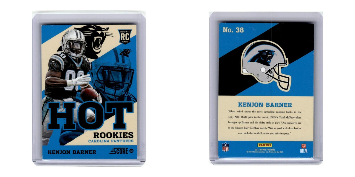 2013 Score Hot Rookies Kenjon Barner Panthers #38
