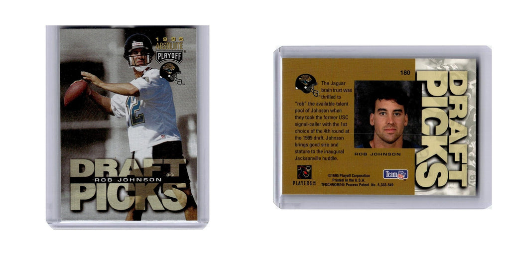 1995 Playoff Absolute Rob Johnson RC Jaguars #180