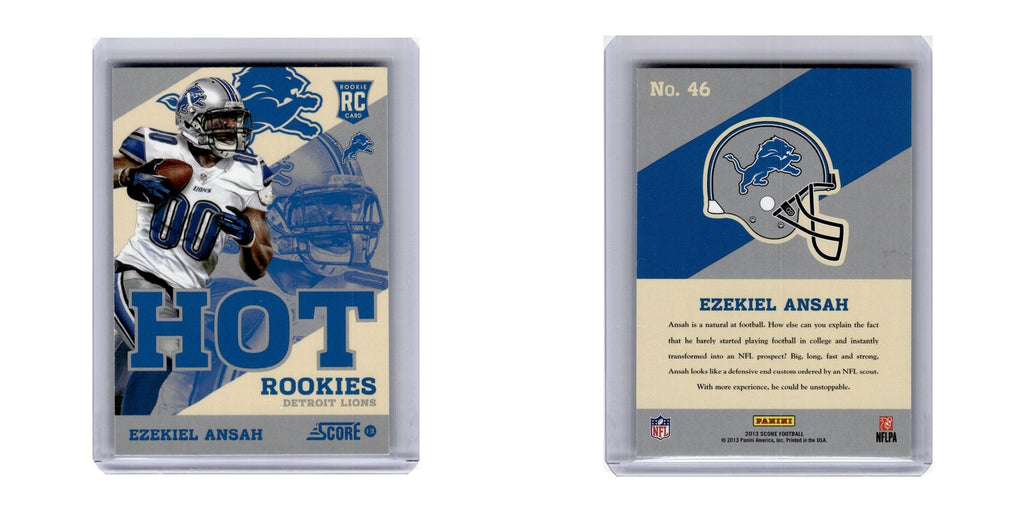 2013 Score Hot Rookies Ezekiel Ansah Lions #46