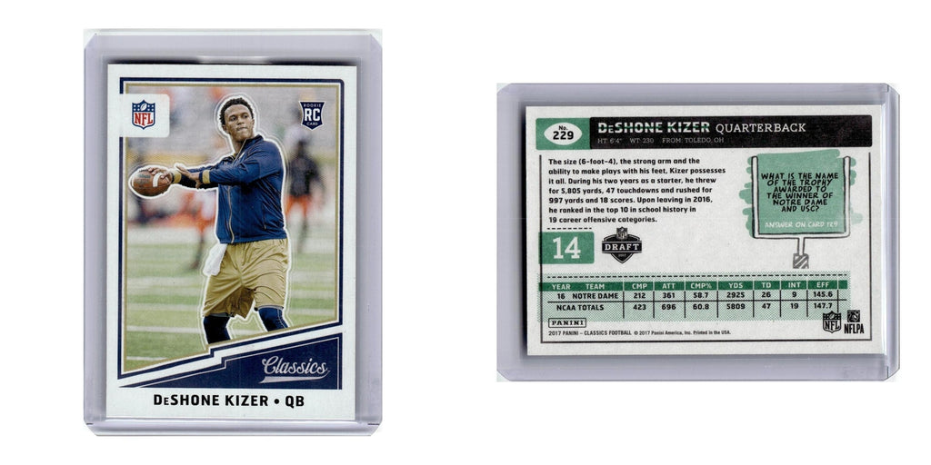 2017 Panini Classics DeShone Kizer RC #229