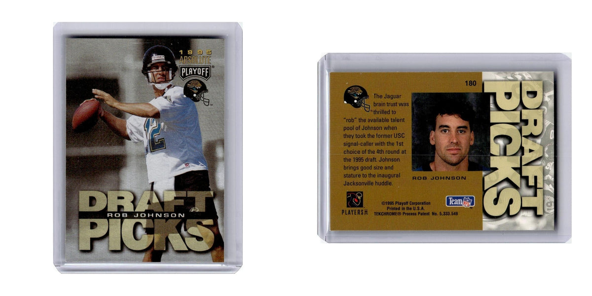 1995 Playoff Absolute Rob Johnson RC Jaguars #180