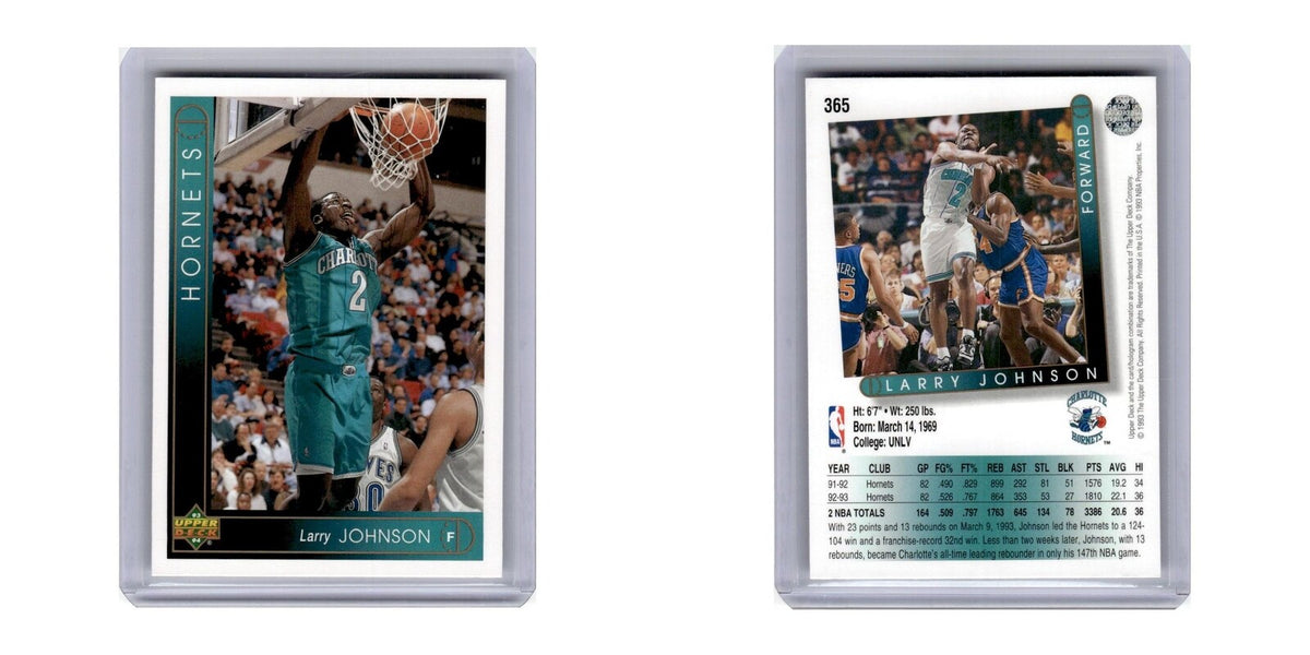 1993 Upper Deck Larry Johnson Hornets #365