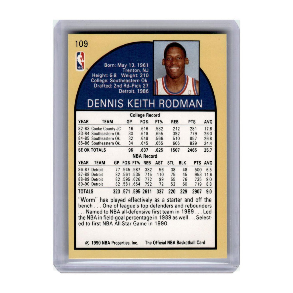 1990 Hoops Dennis Rodman Pistons #109