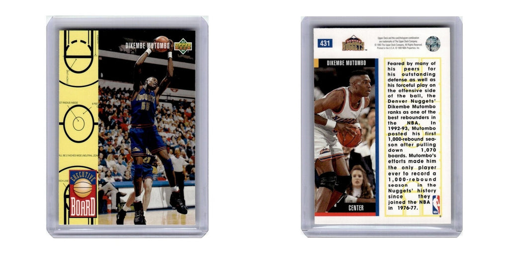 1993 Upper Deck Dikembe Mutombo Nuggets #431