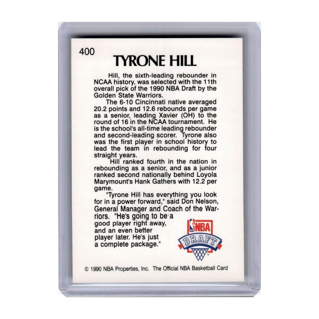 1990 Hoops Tyrone Hill Golden State Warriors #400