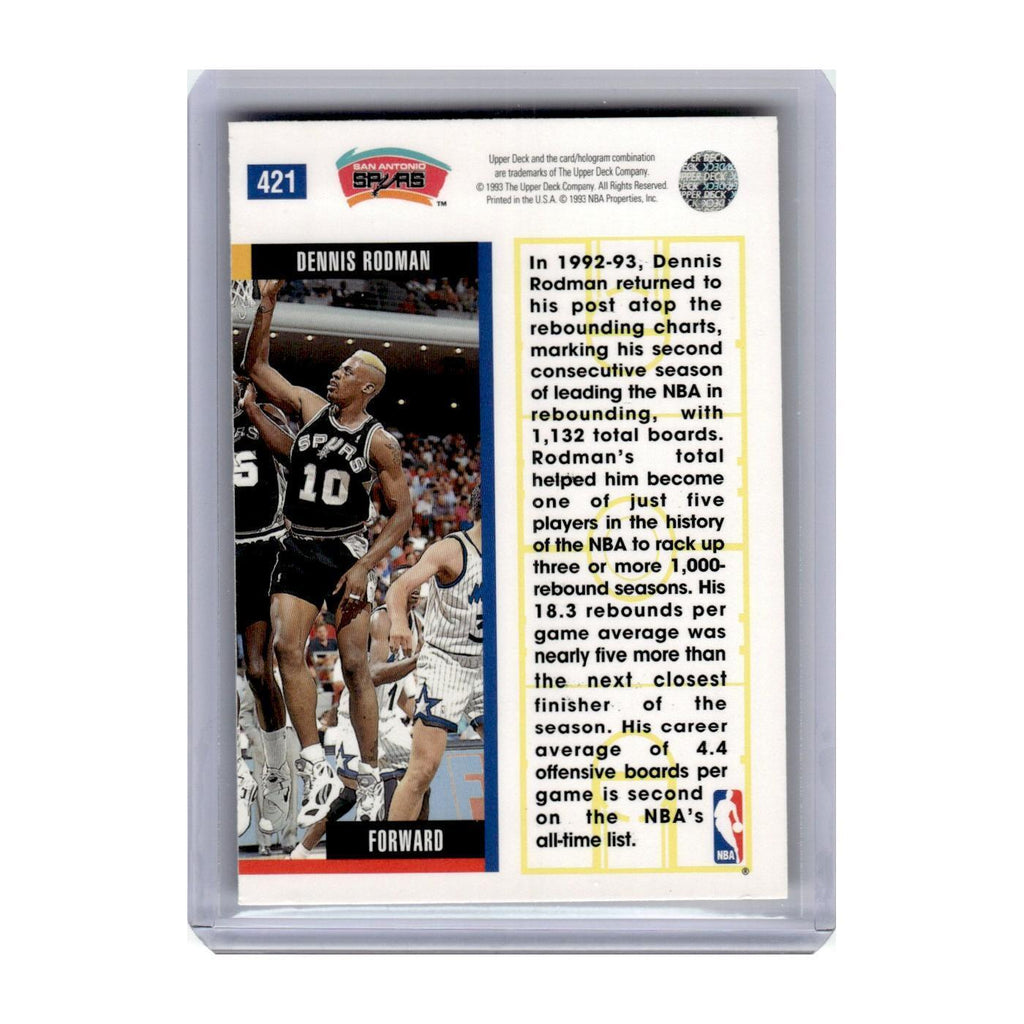 1993 Upper Deck Dennis Rodman Spurs #421