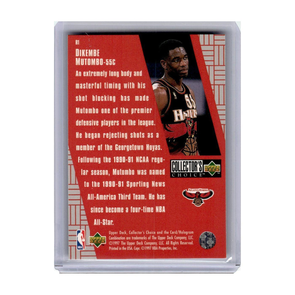 1997 Collector's Choice You Crash the Game Dikembe Mutombo Hawks #R1