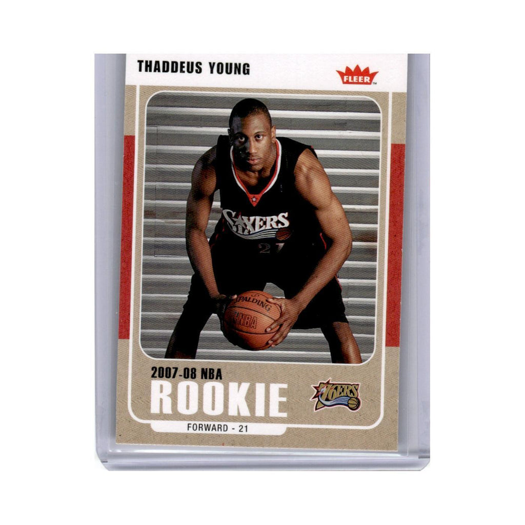 2007 Fleer Thaddeus Young 76ers #234