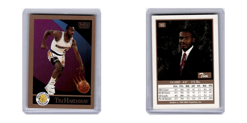 1990 SkyBox Tim Hardaway Golden State Warriors #95
