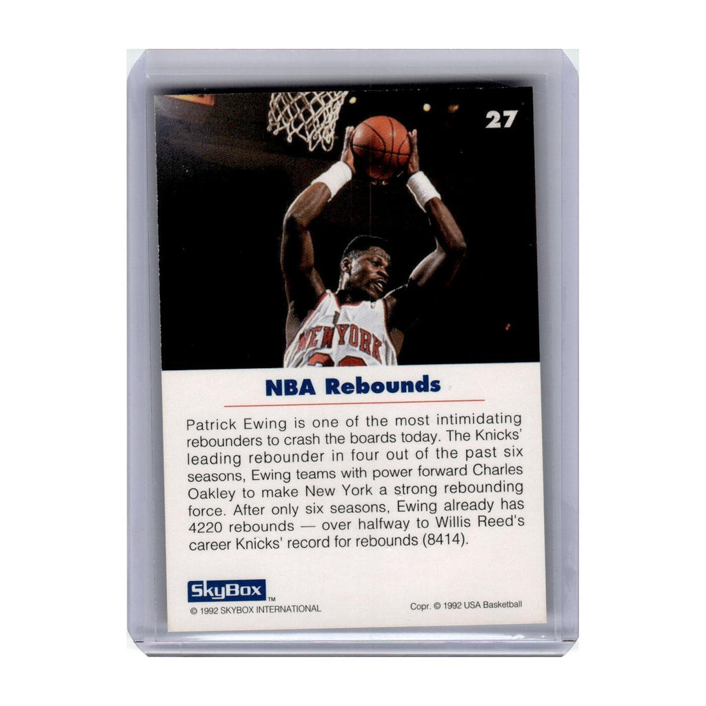 1992 SkyBox USA Patrick Ewing #27