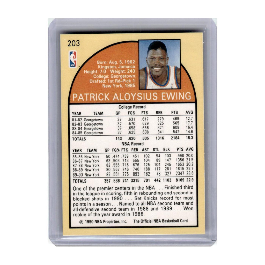 1990 Hoops Patrick Ewing Knicks #203