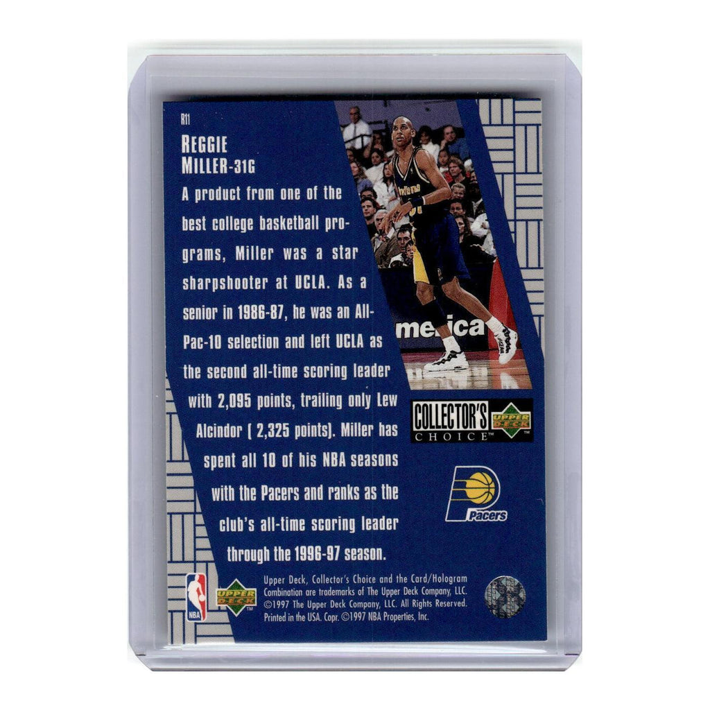 1997 Collector's Choice You Crash the Game Reggie Miller Pacers #R11