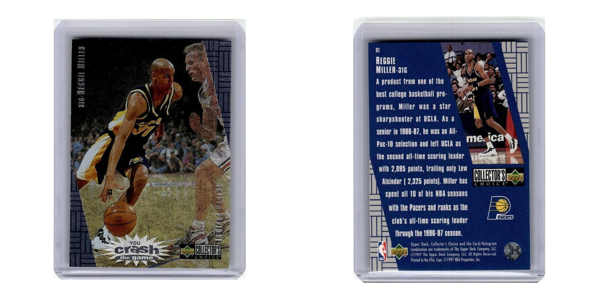 1997 Collector's Choice You Crash the Game Reggie Miller Pacers #R11