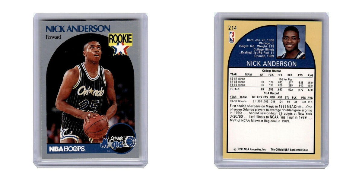 1990 Hoops Nick Anderson Magic #214