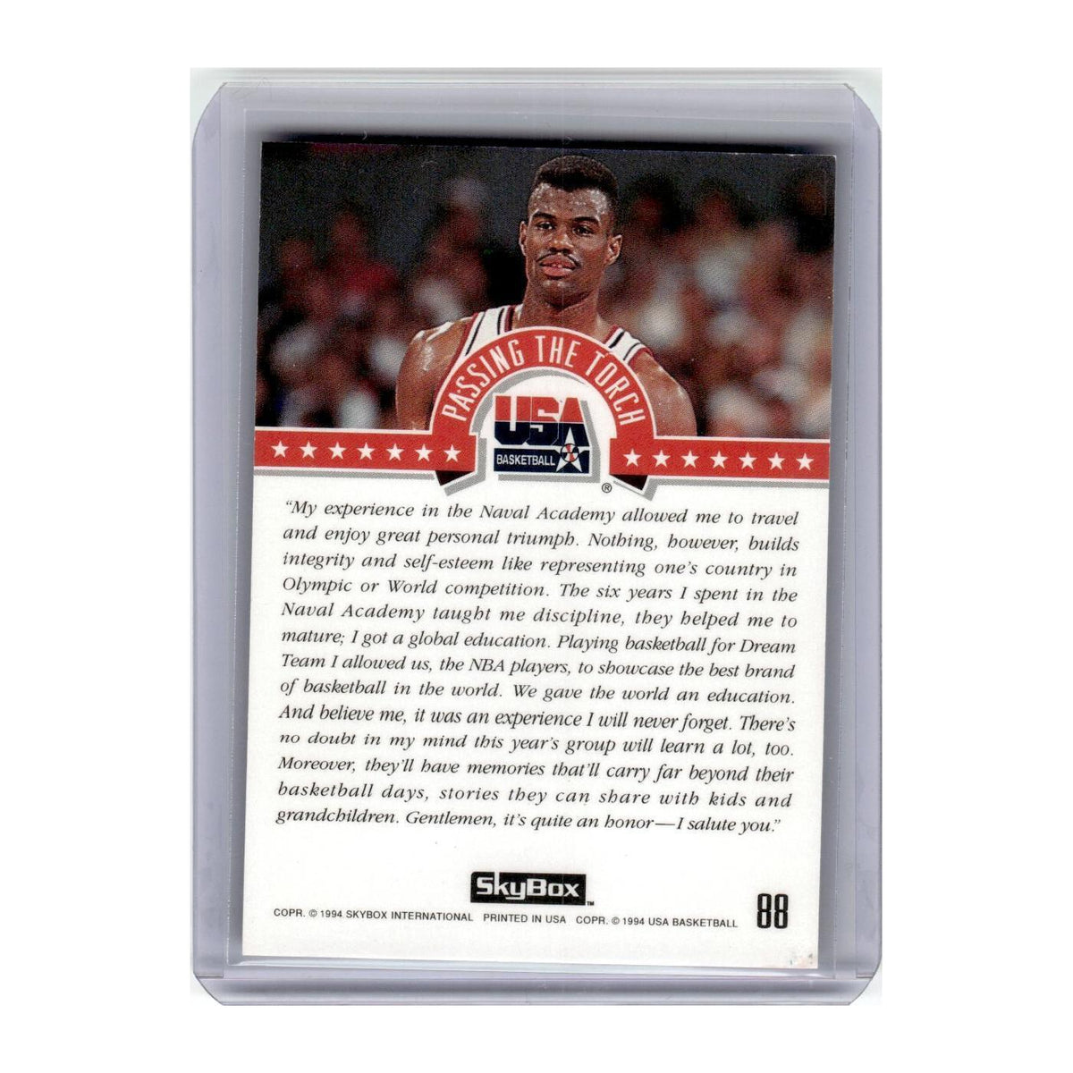 1994 SkyBox David Robinson #88