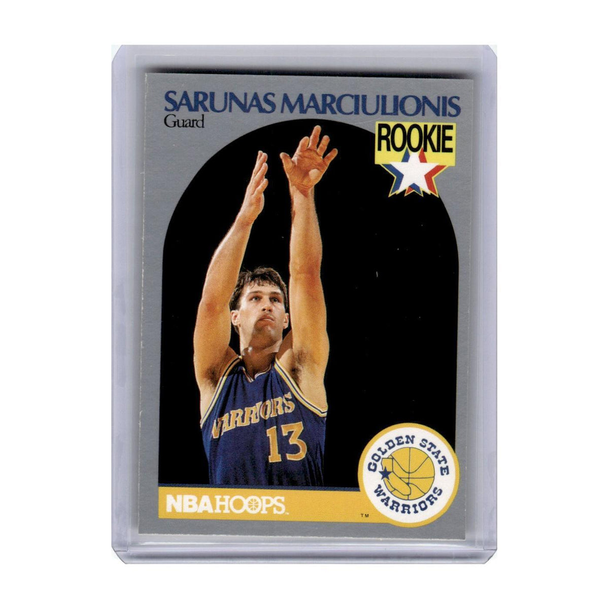 1990 Hoops Sarunas Marciulionis Golden State Warriors #115