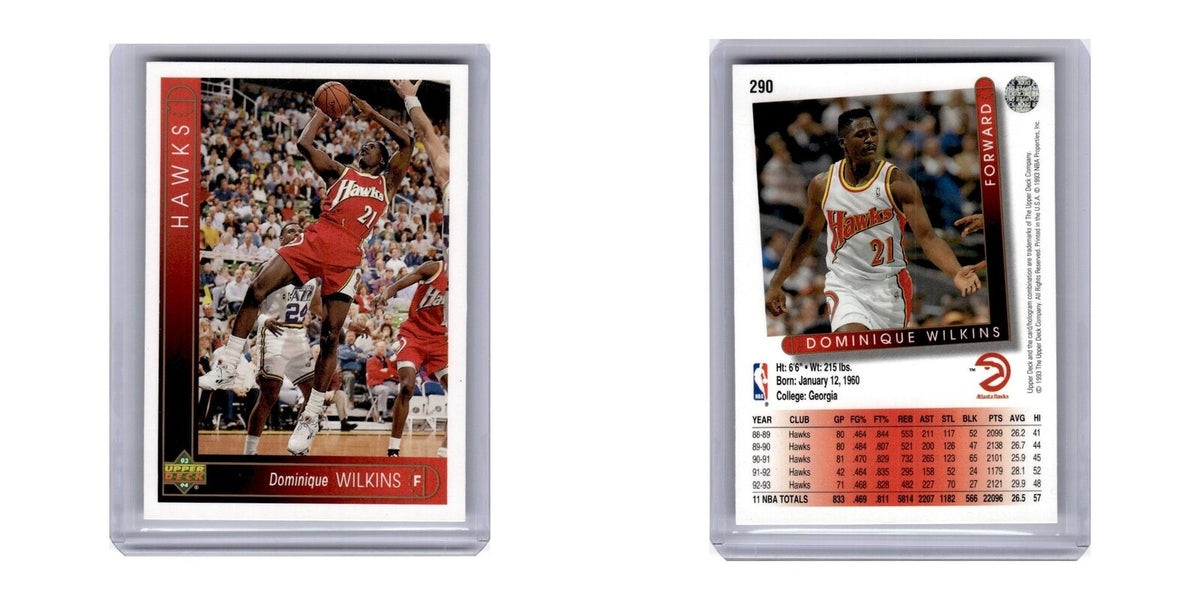 1993 Upper Deck Dominique Wilkins Hawks #290