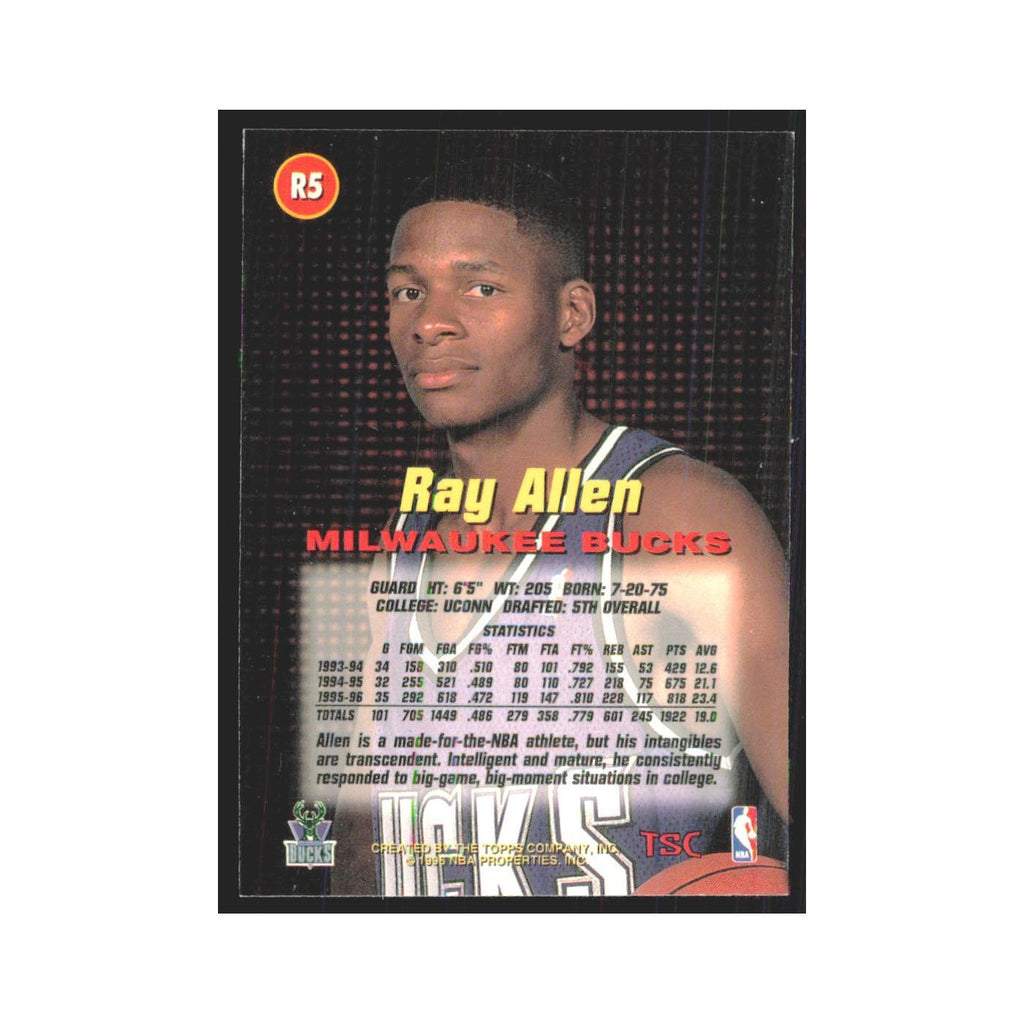 1996 Stadium Club Ray Allen Bucks #R5