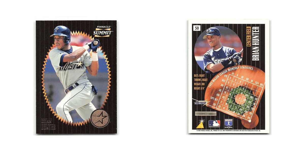 Brian Hunter 1996 Pinnacle Summit #50 Houston Astros Baseball Card NM