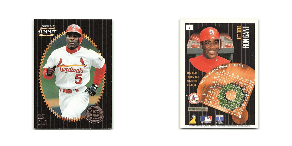 Ron Gant 1996 Pinnacle Summit #8 St. Louis Cardinals Baseball Card NM