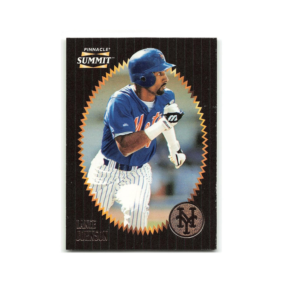 Lance Johnshon 1996 Pinnacle Summit #9 New York Mets Baseball Card NM