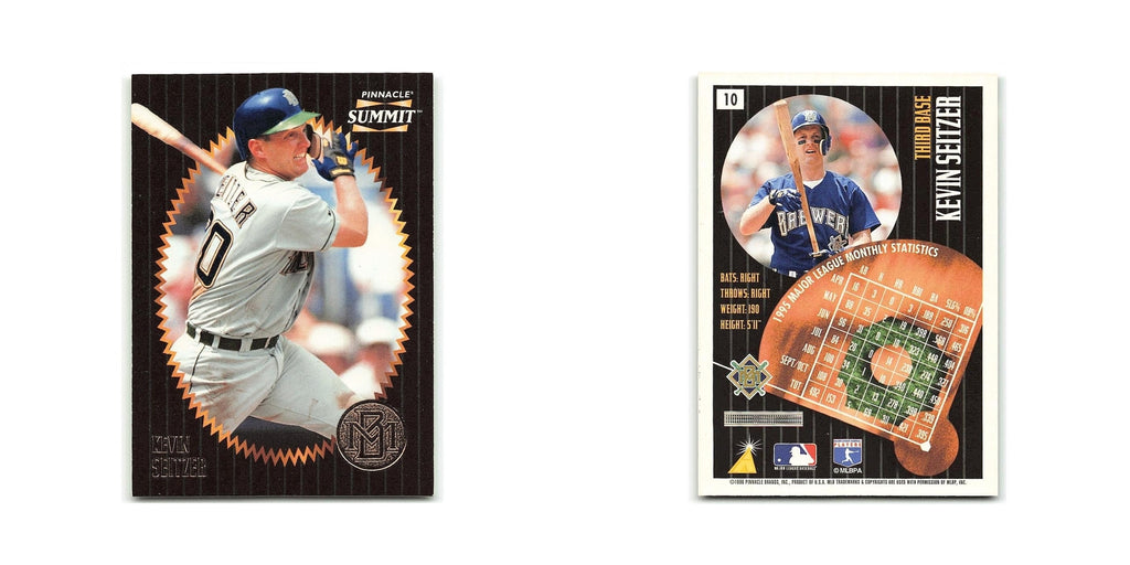 Kevin Seitzer 1996 Pinnacle Summit #10 Milwaukee Brewers Baseball Card NM