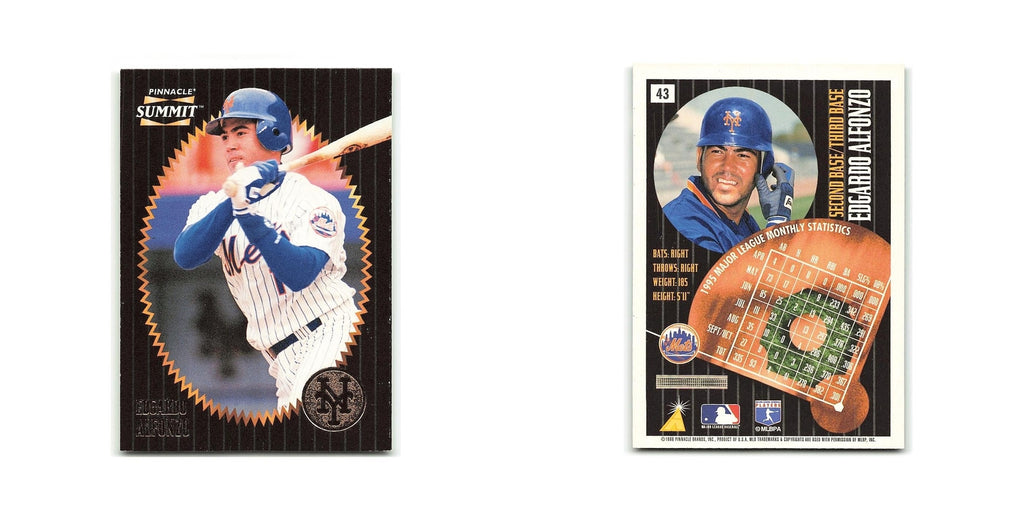Edgardo Alfonzo 1996 Pinnacle Summit #43 New York Mets Baseball Card NM