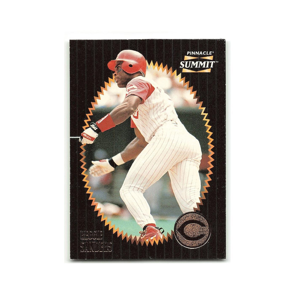 Reggie Sanders 1996 Pinnacle Summit #4 Cincinnati Reds Baseball Card NM