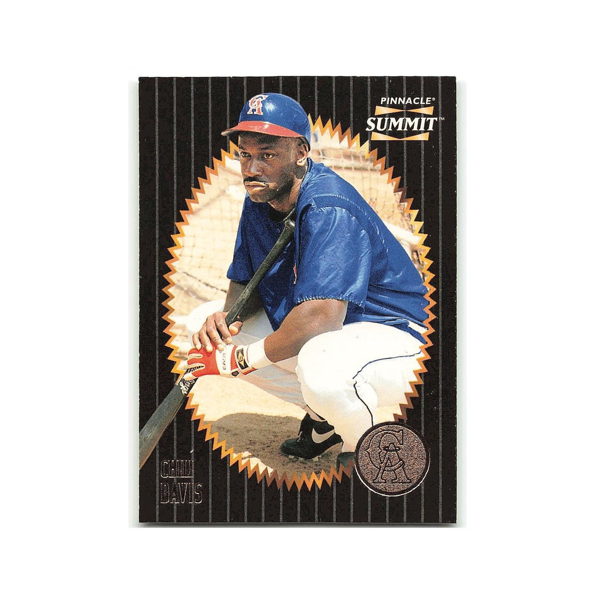 Chili Davis 1996 Pinnacle Summit #22 California Angels Baseball Card NM
