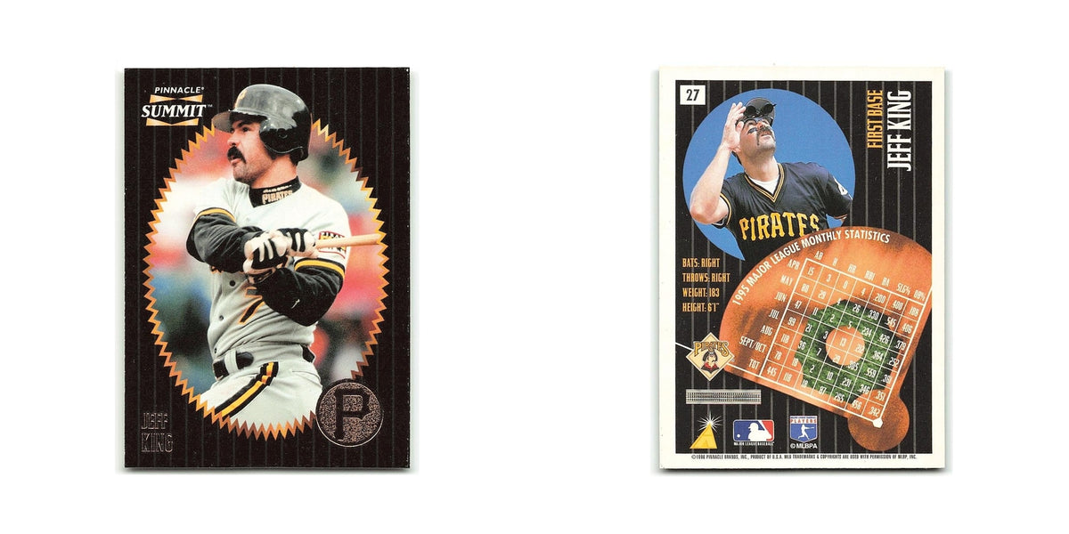 Jeff King 1996 Pinnacle Summit #27 Pittsburgh Pirates Baseball Card NM