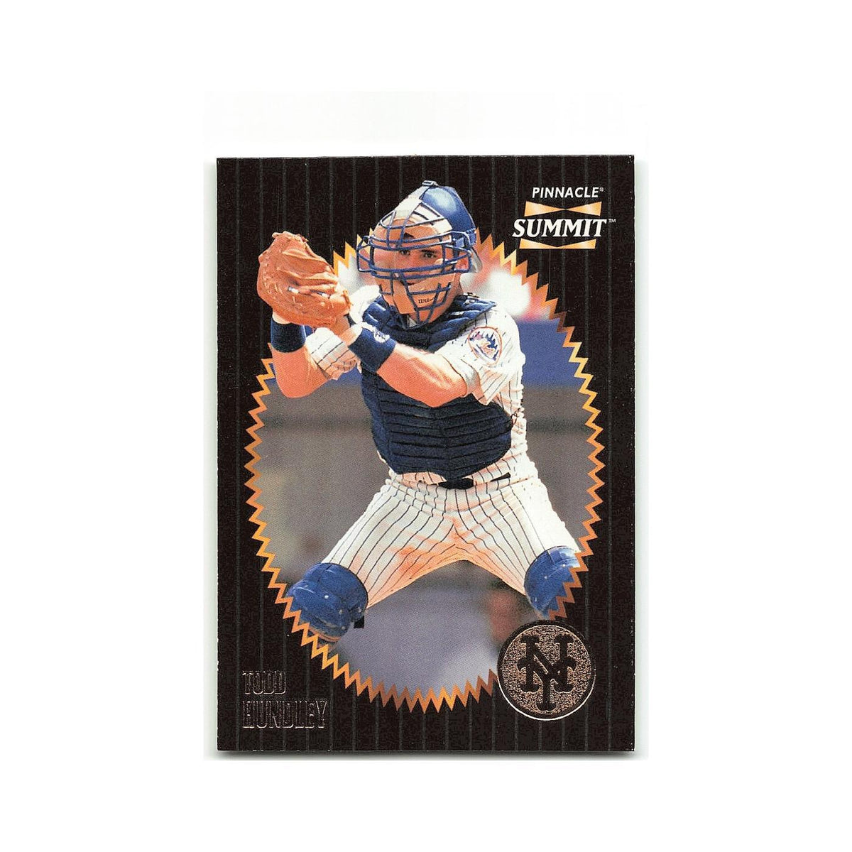 Todd Hundley 1996 Pinnacle Summit #28 New York Mets Baseball Card NM