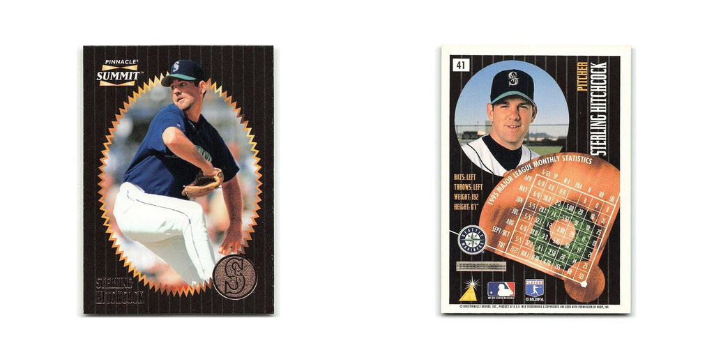 Sterling Hitchcock 1996 Pinnacle Summit #41 Seattle Mariners Baseball Card NM