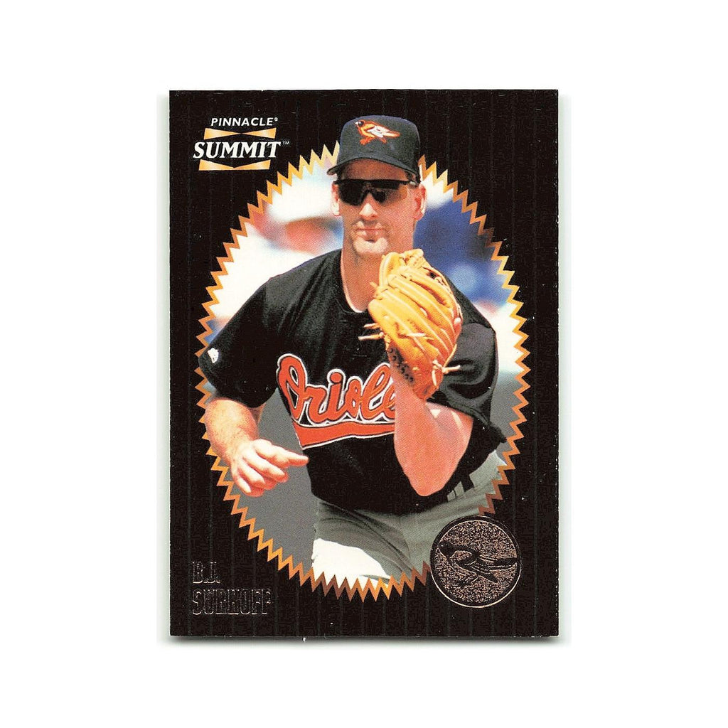 B.J. Surhoff 1996 Pinnacle Summit #35 Baltimore Orioles Baseball Card NM