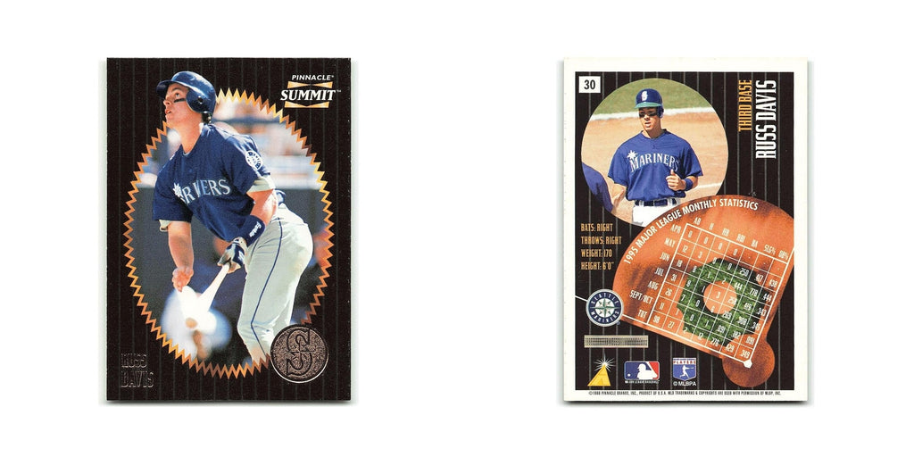 Russ Davis 1996 Pinnacle Summit #30 Seattle Mariners Baseball Card NM