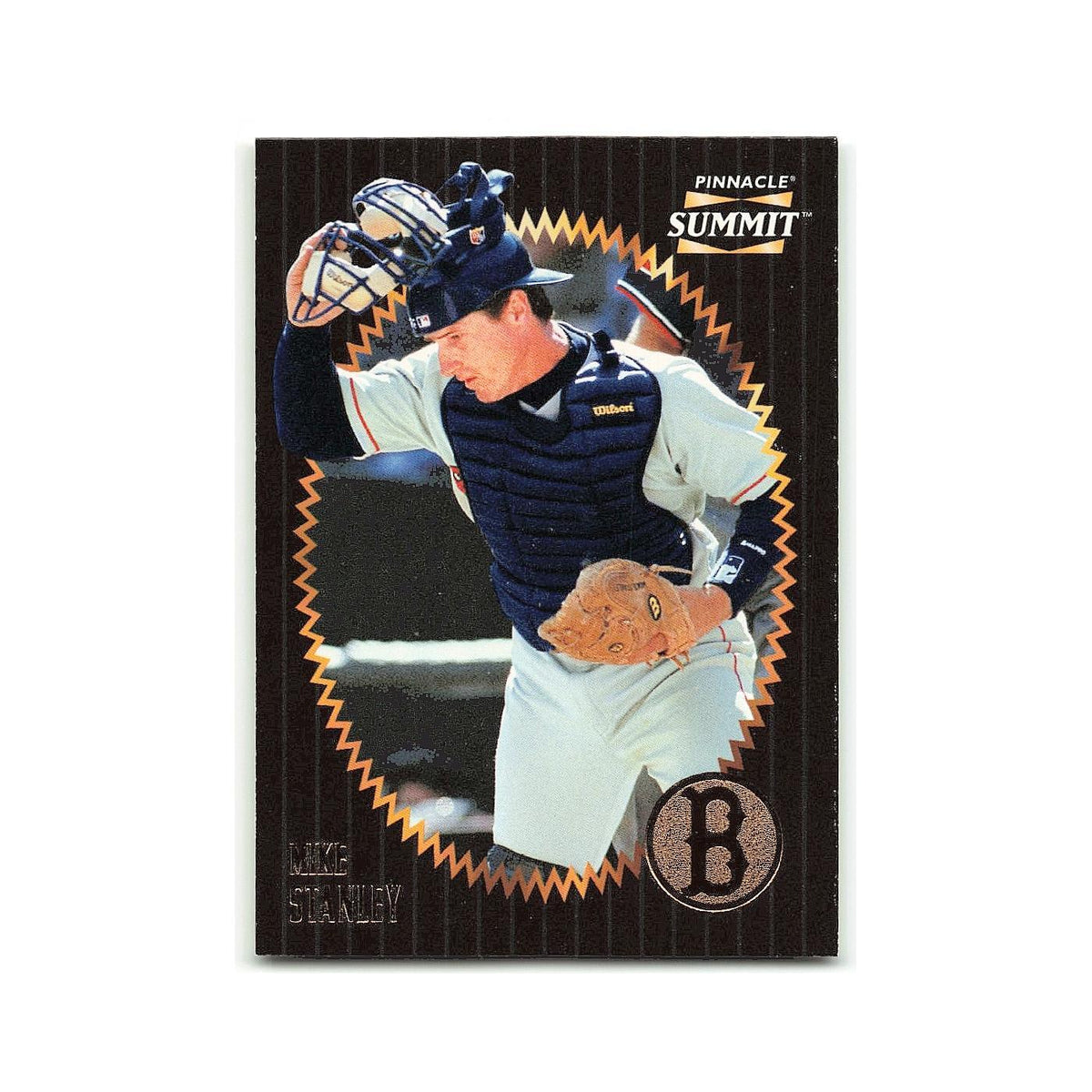 Mike Stanley 1996 Pinnacle Summit #34 Oakland Athletics Baseball Card NM