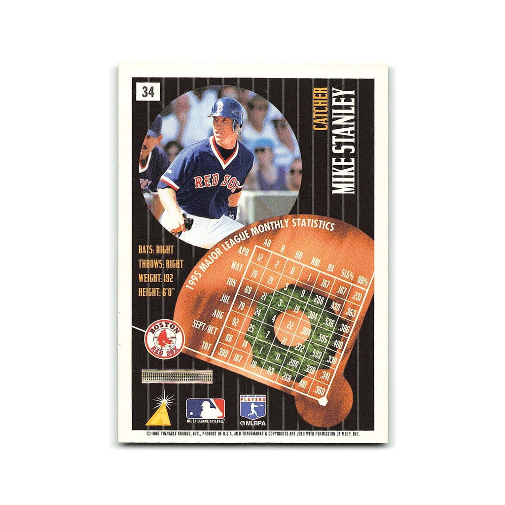 Mike Stanley 1996 Pinnacle Summit #34 Oakland Athletics Baseball Card NM
