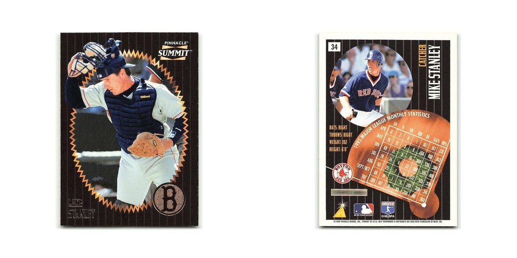 Mike Stanley 1996 Pinnacle Summit #34 Oakland Athletics Baseball Card NM