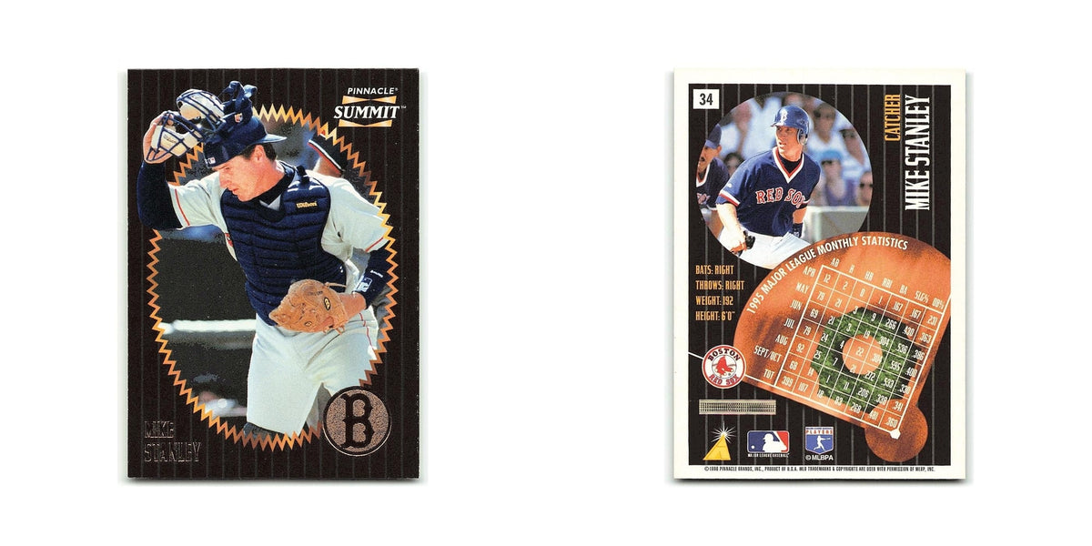Mike Stanley 1996 Pinnacle Summit #34 Oakland Athletics Baseball Card NM