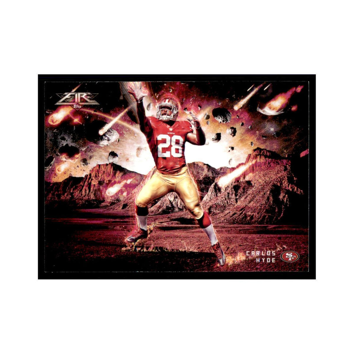 2014 Topps Fire Carlos Hyde Football Cards #TSR-CH