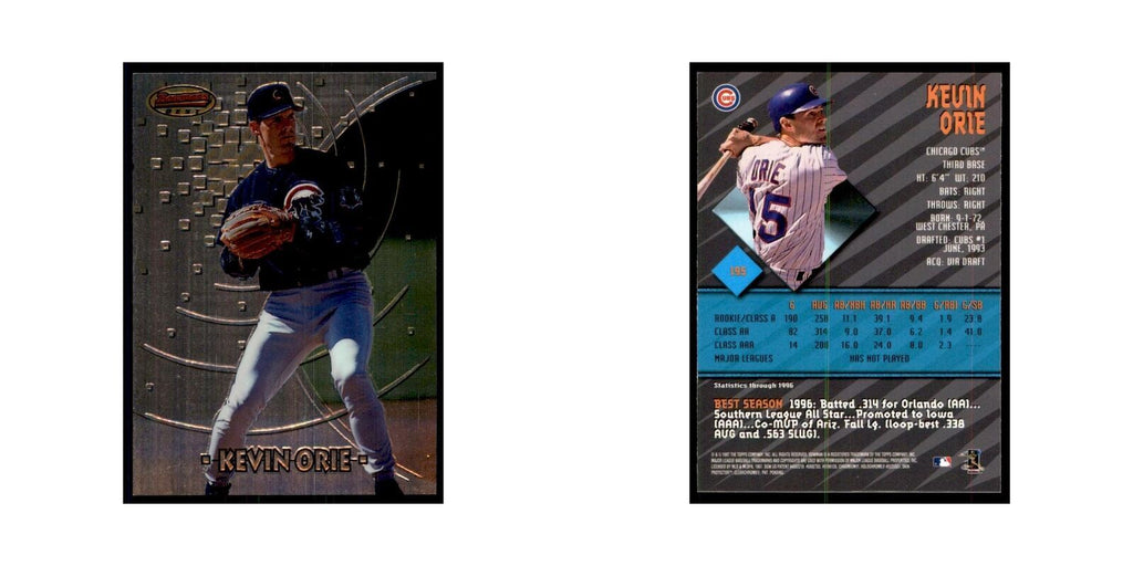 1997 Bowman Best Kevin Orie Baseball Cards #195