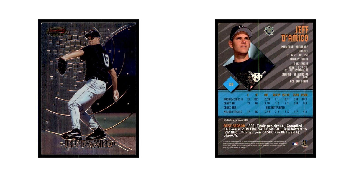 1997 Bowman Best Jeff D'Amico Baseball Cards #113