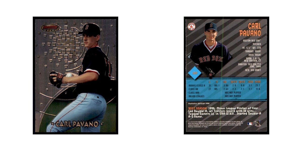 1997 Bowman Best Carl Pavano Baseball Cards #120