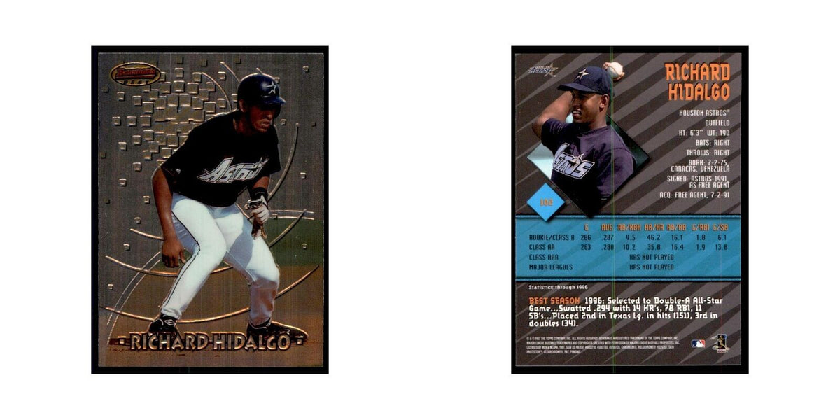 1997 Bowman Best Richard Hidalgo Baseball Cards #102