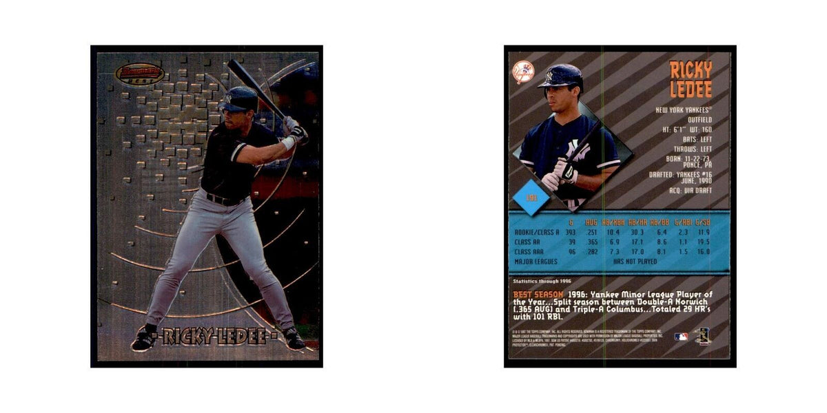 1997 Bowman Best Ricky Ledee Baseball Cards #191